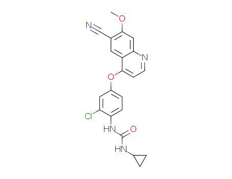 1-{2-chloro-4-[(6-cyano-7-methoxy-quinolin-4-yl)oxy]phenyl}-3-cyclopropylurea