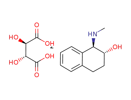 (1R,2R)-2-hydroxy-1-(methylamino)-1,2,3,4-tetrahydronaphthalene L-(+)-tartrate salt
