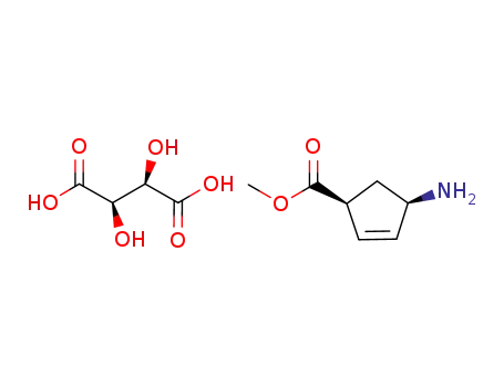 (1S,4R)-4-aminocyclopent-2-ene-1-carboxylic acid methyl ester tartrate